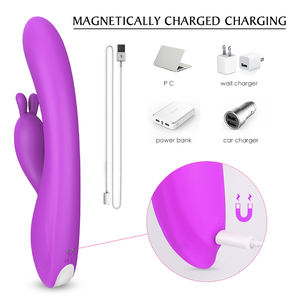 HM gerakan jari dapat diisi ulang silikon OEM/ODM alat getar kelinci klitoris diterima untuk wanita - Product Image 6