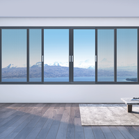 PHI-Zertifiziertes Passivhaus-Aluminium-Schiebefenster mit Argon-Füllung, Niedrigem U-Wert, Dreifachverglasung für Hotelnutzung, Energy Star
