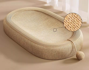 Grand cadre d'escalade et griffoir pour <span class=keywords><strong>chat</strong></span> en sisal écologique, nid adapté aux familles multi-chats, durable et sans peluches - Product Image 2