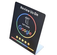 Support d'affichage NFC en acrylique 13,56 MHz 100*90*50cm avec impression personnalisée, 215 504 octets, pour avis Google, avec plaque autocollante en PVC pour carte NFC