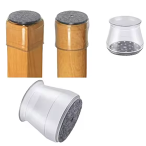 Protecteur <span class=keywords><strong>de</strong></span> <span class=keywords><strong>pied</strong></span> carré en <span class=keywords><strong>silicone</strong></span> <span class=keywords><strong>pour</strong></span> meubles Couvre-pieds <span class=keywords><strong>de</strong></span> <span class=keywords><strong>chaise</strong></span> en plastique souple avec fond en feutre <span class=keywords><strong>pour</strong></span> la <span class=keywords><strong>protection</strong></span> du sol Couleur Blanc - Product Image 1
