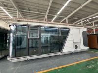 Luxe 20ft & 40ft Eco Capsule Bureau Pod Espace Cabine Préfabriqué en Acier et Panneau Sandwich Conteneur Maisons pour Hôtels et Salles de Bains