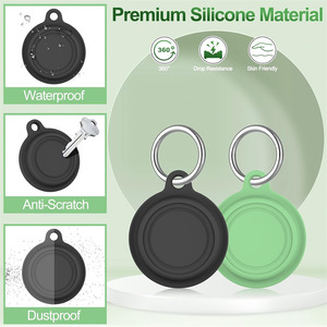 Custodia Protettiva Impermeabile in Silicone Personalizzata per Localizzatore GPS, Collare per Cani, con Portachiavi - Product Image 2