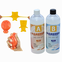Zwei-Compent Liquid Squishy Silikon harz Gel Rohmaterial für Squishy Toy 1:1 Verhältnis AB Kleber Formbares DIY Craft Stress Toy