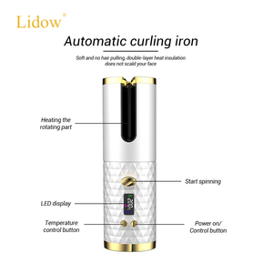 LIDOW Hot Selling Wireless <strong>Automatic</strong> Magic Hair <strong>Curler</strong> Rechargeable Mini Travel <strong>Cordless</strong> Hair <strong>Curler</strong> - Product Image 2