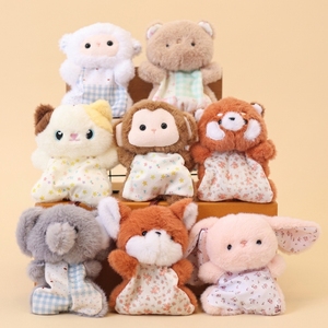 En gros, Porte-clés en peluche anti-stress en forme de mini animal (lapin, renard, raton laveur), compagnon de poche doux, cadeau - Product Image 2