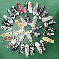 Atmungsaktive Canvas-Schnürschuhe mit Rundzehe für Alle Jahreszeiten, Gebrauchtware im Großhandel zum Wiederverkauf, 25kg Ballen, USA-Herkunft