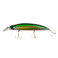 Vente en gros : Leurre dur flottant de type Minnow pour la pêche au gros gibier, 110MM 21G, plongée de 2 mètres, finition laser, matériel de pêche OEM