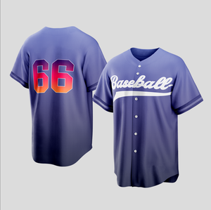 Stilvolle benutzer definierte Baseball-Team-Uniformen Sublimation druck <span class=keywords><strong>2</strong></span> Knöpfe Baseball-Trikot - Product Image 3