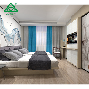 Shiyi Ensemble de meubles de chambre à coucher double 5 étoiles modernes et luxueux Régence en bois massif personnalisés pour IHG Hotel & Apartment Nouveau design - Product Image 4