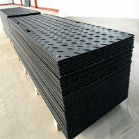 Tapis de protection du sol en HDPE pour zones humides, 4x8 pieds, robuste, antidérapant, route temporaire pour zones humides