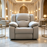 Canapé-lit électrique une place en cuir PU au design moderne pour salons