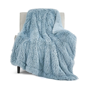 En gros personnalisé 40MM de Long Style Coréen Solide Jour Bureau Voiture Chambre Jeter Couverture En Peluche Moelleux Microfibre Tricoté Voyage À Domicile - Product Image 3