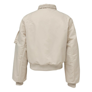 Blouson Bomber Personnalisé Réversible pour Homme, Col Tressé, Coupe Courte, en Nylon, Grande Taille, Style Rétro, Multi-Poches, Streetwear - Product Image 5