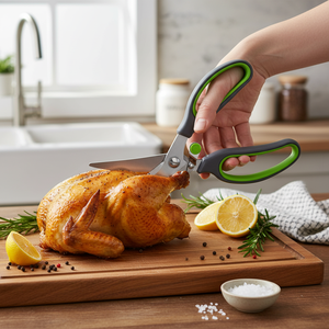 Cesoie per pollame con impugnatura morbida da 23cm-scatola di 72 strumenti per carne e pollame - Product Image 3