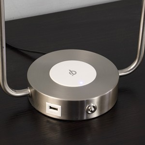 HMS 19 \ "Silver Clip USB lampada da tavolo Nordic Design LED globo Touch Dimming portatile flessibile per uso camera da letto 5V tensione di ingresso - Product Image 4