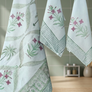 High Quality Eco-Friendly Hand Embroidered <b>Bath</b> & Hand <b>Towel</b> <b>Set</b> Solid Color Honeycomb Cotton <b>Towel</b> Customized Size - Product Image 2