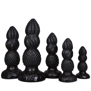 Plug Anale Extra Large a Uovo di Drago Backcourt con Scaglie a Forma di Mostro Novità Giocattolo Sessuale per Uomo e Donna Espansione Anale Morbida per Divertimento - Product Image 2