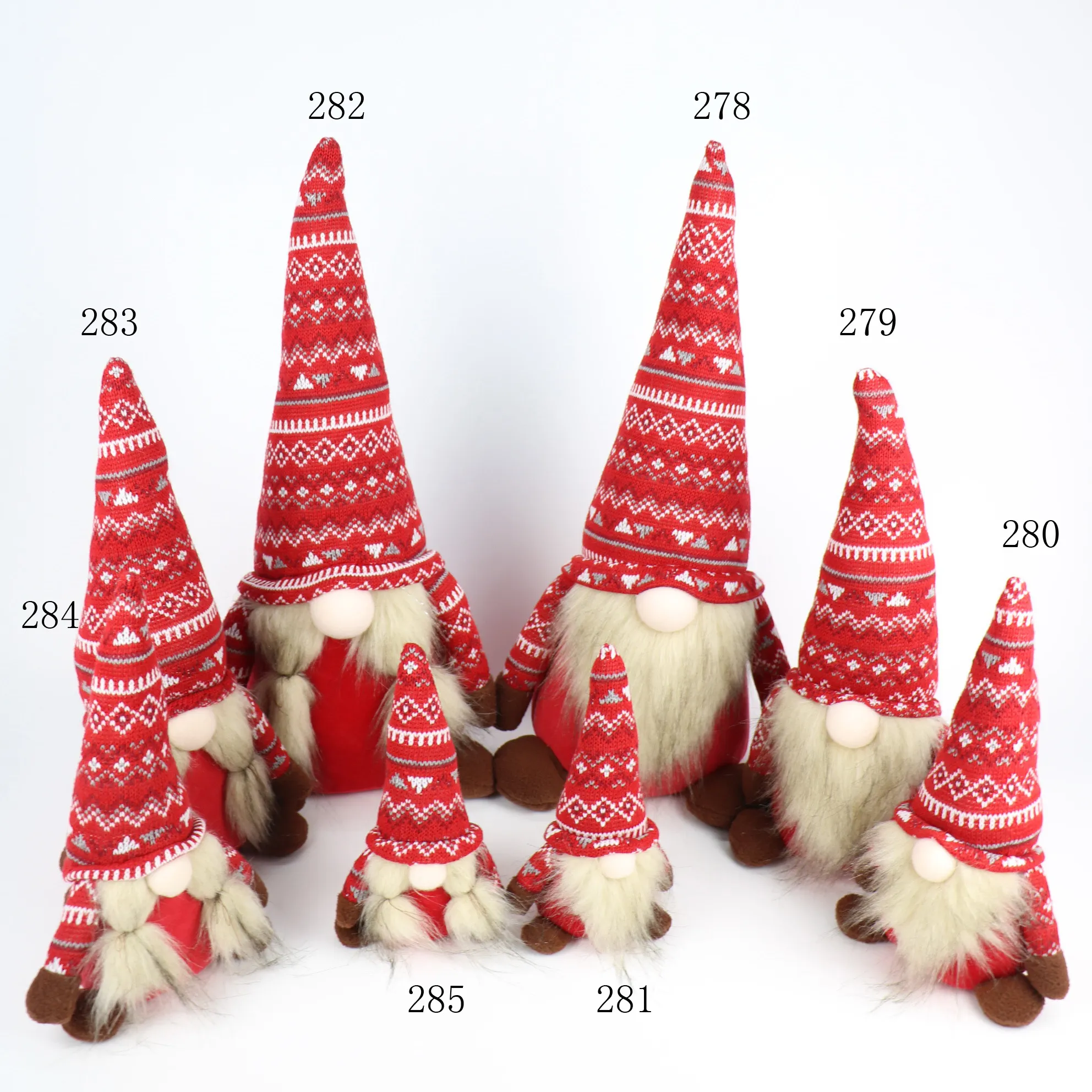 High Quality Festival Cloth Christmas decoration Stuffed Handmade Dolls Fall Gnomes Indoor