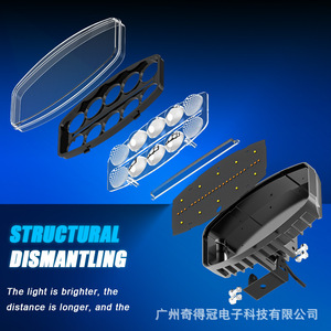 ไฟทำงาน LED ขนาด 10 นิ้ว Qideguan 6000 ลูเมน 100 วัตต์ ไฟขับขี่ออฟโรดสำหรับรถบรรทุกและรถยนต์ - Product Image 3