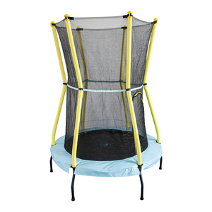 55Inch Nieuwe Kleurrijke <span class=keywords><strong>Kids</strong></span> Home Trampoline Met Veiligheidsnet Indoor Goedkope Multicolor Mini Trampoline Voor Kinderen - Product Image 4