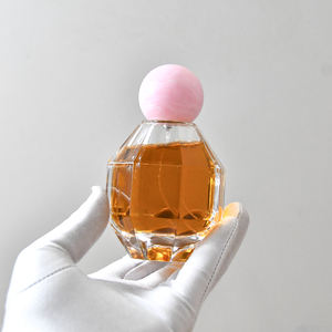 Nuevo diseño, venta al por mayor, botella de Perfume de vidrio vacía de 100ml, botellas de Perfume redondas transparentes, botella de Spray de vidrio cosmético, atomizador - Product Image 2