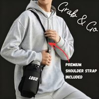CHROIS Sac de sport unisexe en nylon magnétique de luxe moderne et décontracté avec bandoulière et porte-bouteille pour le voyage