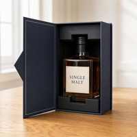 Boîte cadeau pour vin en forme de livre magnétique avec logo personnalisé, insert en EVA, emballage en papier de luxe pour bouteille de vin rouge, emballage cadeau