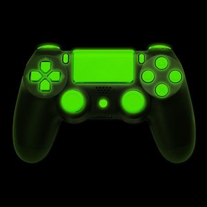 Gamepad que brillan en la oscuridad botones completos conjunto de botones <span class=keywords><strong>Trigger</strong></span> D <span class=keywords><strong>pad</strong></span> Thumbstick Thumbsticks para PS4 Slim Pro Controller - Product Image 3
