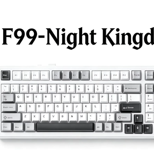 Teclado con Cable Aula F99, Nuevo Night Kingdom RGB Retroiluminado, USB Tipo-C, Programable, Mecánico, 99 Teclas, para PC, Juegos, Escritorio, Portátil, 2.4Ghz - Product Image 1