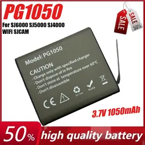 Batterie Li-ion rechargeable 3.7V 1050mAh PG1050 pour SJ6000 SJ5000 <span class=keywords><strong>SJ4000</strong></span> WIFi SJCAM Sport Action Camera DV SJ Batterie dédiée - Product Image 6