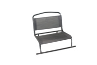Chaise de plage pliable en aluminium de luxe à 5 positions, mobilier d'extérieur confortable et portable pour les villas de vacances à la plage