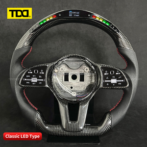 พวงมาลัยคาร์บอน TDD LED สำหรับรถเบนซ์ W213 W204 S500 S320 S300 E200 E300 E320 E350 E43 E63 E53 E500 Amg พวงมาลัยแบบมีไฟ LED - Product Image 4