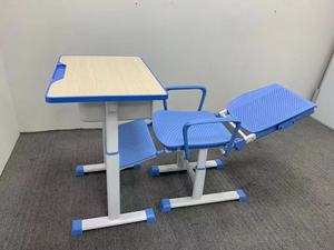 Chaises de classe à hauteur réglable en matériau écologique à cadre en fer successeur pour étudiants et écoles en stock - Product Image 2