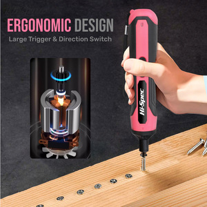 Boîte à outils de réparation Pink Lady, tournevis électrique 3,6 V, moteur à balais lithium-ion, 2700 tr/min, design ergonomique pour les réparations DIY - Product Image 2