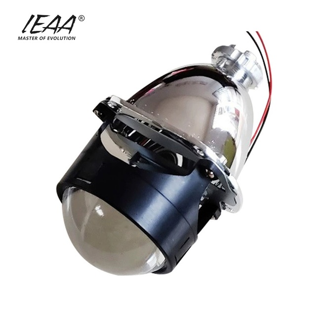 LED Headlights 2.5 Inch HID Bi Xenon Lens Car Projector Lenses Fit H1 H7 H4 Car Lights Quick Install 35 Watts