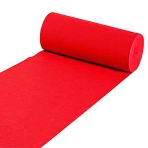 Tapis de protection pour peintre en feutre non tissé rouge vif, à poils ras, lavable, épaisseur 1-5 mm - Product Image 1