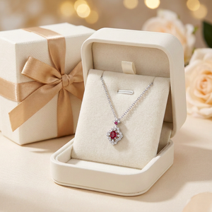New Products High-end Luxury Export <b>Necklace</b> Fine Jewelry 18K Solid Gold Real Natural Diamonds And Gemstone Pendant <b>Necklace</b> - Product Image 5