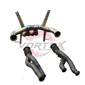 ท่อไอเสีย Vortex Titanium Catback พร้อมท่อดาวน์ไปป์เคลือบเซรามิกสำหรับรถยนต์ Lamborghini Aventador LP700-4 6.5L V12 ปี 2011-2016 - Product Image 4