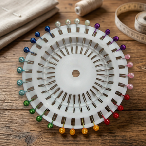 AA00034  Épingles à tête perlée |   Épingles à tête en forme de cœur de pêche |   Pour la couture, l'artisanat, les projets de couture et la décoration DIY - Product Image 1