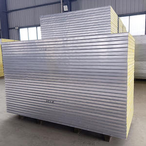 Panneaux muraux décoratifs ignifuges en métal pour toit Panneau mural acoustique en laine de <span class=keywords><strong>roche</strong></span> de calcium pour toit d'entrepôt et panneaux sandwich - Product Image 6