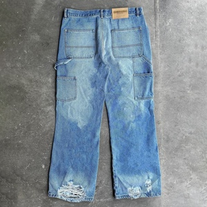 Nuevos Jeans Rotos Deslavados Retro para Hombre con Múltiples Roturas, Adecuados para Ropa Urbana Y2K y Tendencias de Moda Punk Hip-hop - Product Image 2