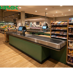 Modern Retail <b>Checkout</b> <b>Counter</b> POS Cashier Desk for Supermarket Mini Mart Store - Product Image 3