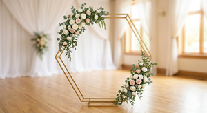 Black Metal Wedding <b>Arch</b> <b>Frame</b> Square Stand Floral Backdrop Display Rack Ceremony Stage Decoration - Product Image 2