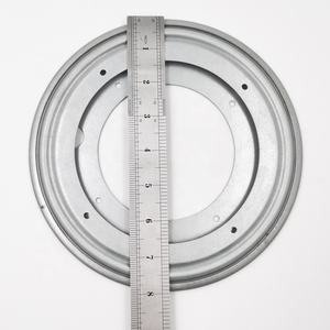 מגולוון 8 ס "מ כסוף כבד צורה עגולה עצלן סוסאן מסתובב נושא צלחת נושאת - Product Image 6