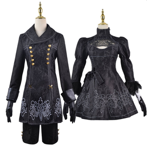 Costume de cosplay NieR <span class=keywords><strong>YoRHa</strong></span> No.2 Type B, robe noire d'<span class=keywords><strong>anime</strong></span>, tenue de jeu à prix abordable pour Halloween - Product Image 6