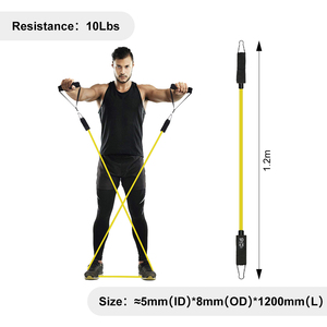 Multi Style TPE Elastic Pull Rope Resistance <b>Band</b> Tubes Fitness Set Home Gym Strength Training Full Body <b>Workout</b> Customizable - Product Image 6