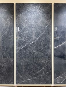 Carreaux <span class=keywords><strong>de</strong></span> marbre gris foncé poli <span class=keywords><strong>de</strong></span> haute qualité 1200x2700mm mur <span class=keywords><strong>de</strong></span> sol <span class=keywords><strong>de</strong></span> villa d'hôtel <span class=keywords><strong>avec</strong></span> <span class=keywords><strong>des</strong></span> accents <span class=keywords><strong>de</strong></span> frontières - Product Image 2
