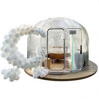Cabines transparentes en forme de bulle pour l'extérieur, fournies par le fabricant, pour mariages, studios de diffusion en direct, maisons d'hôtes