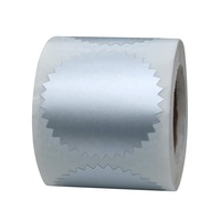 Autocollant de gaufrage avec bord dentelé pour enveloppe, étiquette métallique or, certificat, sceaux, récompenses